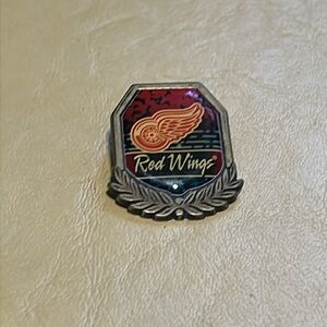 Vintage Red Wings Bronze Pin